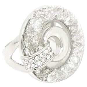 Ladies Swarovski Elements Laced Belgium Crystal, Statement Ring Size 10